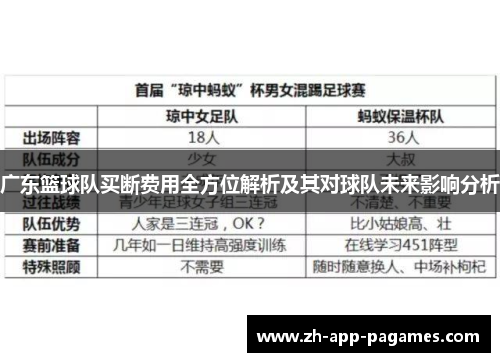 广东篮球队买断费用全方位解析及其对球队未来影响分析