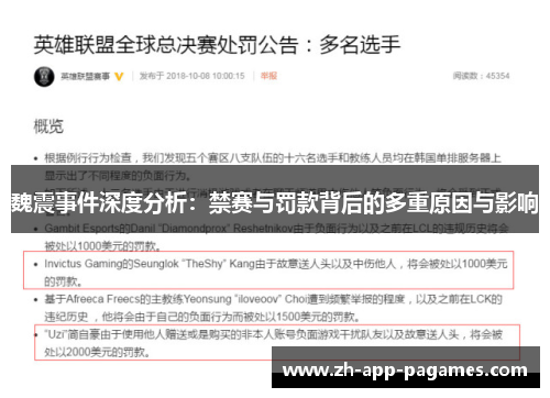 魏震事件深度分析:禁赛与罚款背后的多重原因与影响
